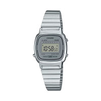 Casio LA670WEA-7EF Γυναικείο Ψηφιακό Ρολόι Ανοξείδωτο Ατσάλι Ασημί 25 mm